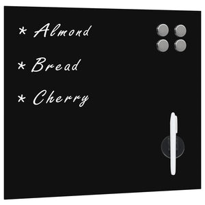 vidaXL Magnetic Glass Whiteboard Wall-Mounted 40x40 cm