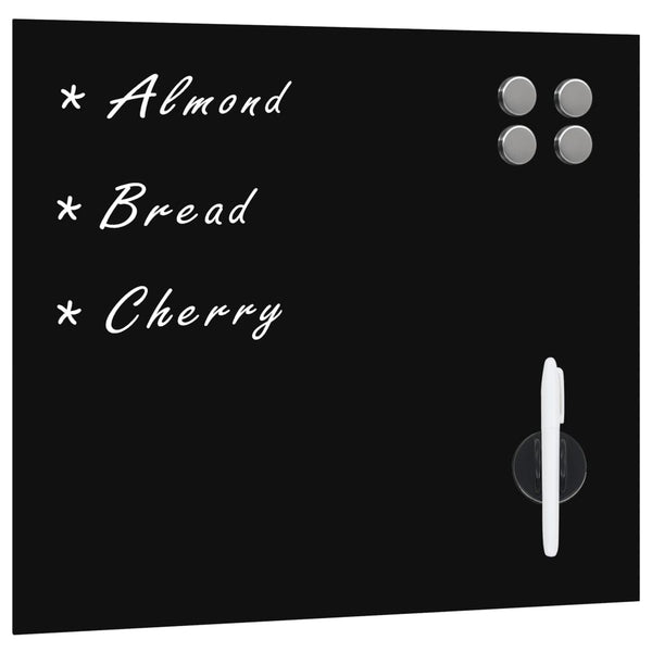 vidaXL Magnetic Glass Whiteboard Wall-Mounted 40x40 cm