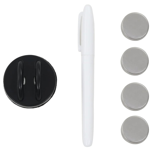 vidaXL Magnetic Glass Whiteboard Wall-Mounted 40x40 cm