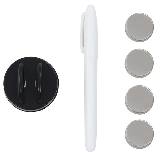 vidaXL Magnetic Glass Whiteboard Wall-mounted 50x50 cm