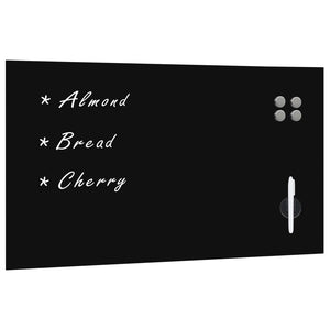 vidaXL Magnetic Glass Whiteboard Wall Mounted 120x60 cm