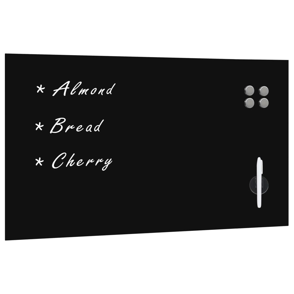 vidaXL Magnetic Glass Whiteboard Wall Mounted 120x60 cm