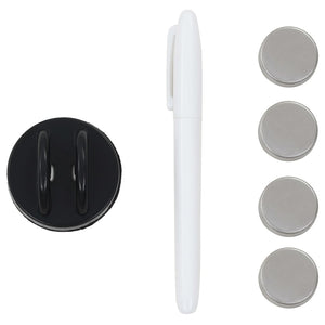 vidaXL Magnetic Glass Whiteboard Wall Mounted 120x60 cm