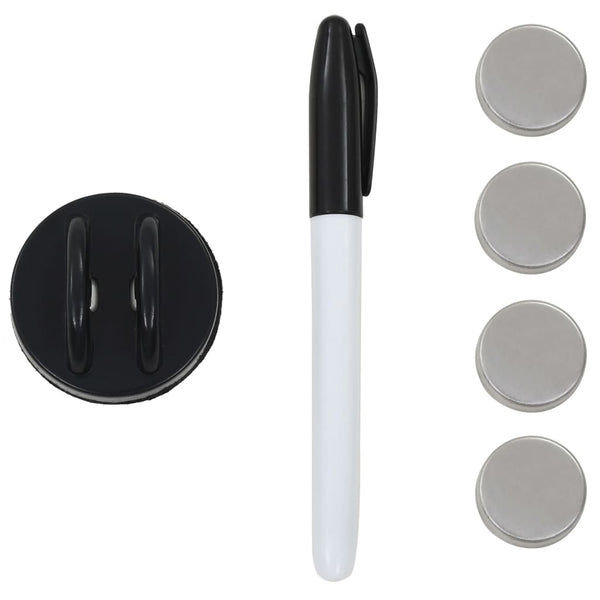 vidaXL Magnetic Glass Whiteboard Wall-mounted 50x50 cm