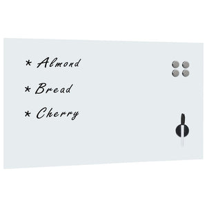 vidaXL Magnetic Glass Whiteboard Wall Mounted 120x60 cm