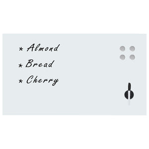 vidaXL Magnetic Glass Whiteboard Wall Mounted 120x60 cm