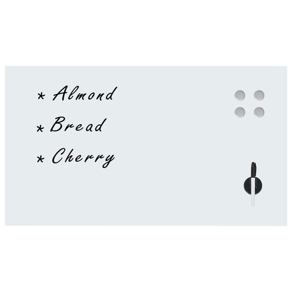 vidaXL Magnetic Glass Whiteboard Wall Mounted 120x60 cm