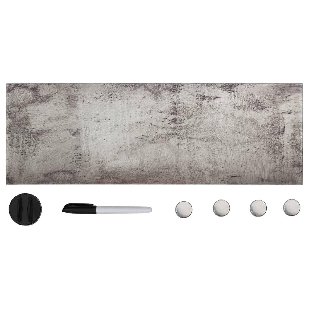 vidaXL Glass Magnetic Board Wall-mounted 60x20 cm