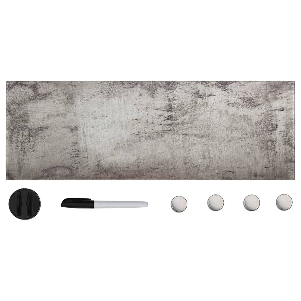 vidaXL Glass Magnetic Board Wall-mounted 60x20 cm