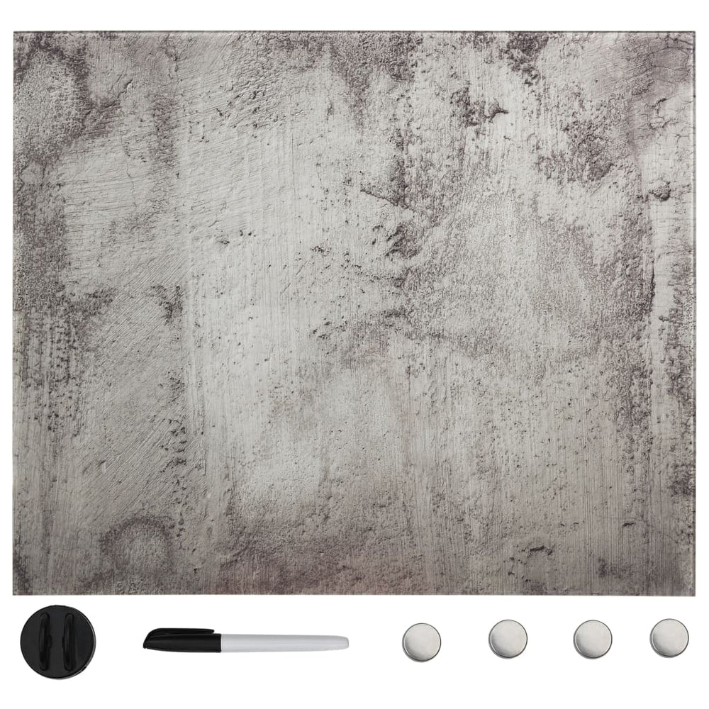 vidaXL Magnetic Glass Whiteboard Wall-Mounted 40x40 cm