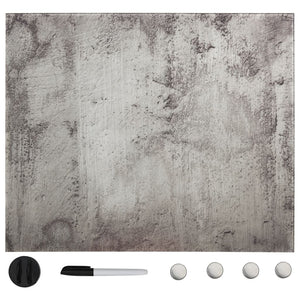 vidaXL Magnetic Glass Whiteboard Wall-Mounted 40x40 cm