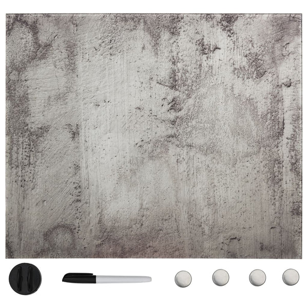 vidaXL Magnetic Glass Whiteboard Wall-Mounted 40x40 cm