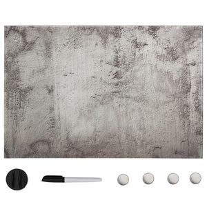vidaXL Magnetic Glass Whiteboard Wall-Mounted 50x30 cm