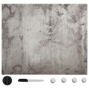 vidaXL Magnetic Glass Whiteboard Wall-Mounted 60x60 cm