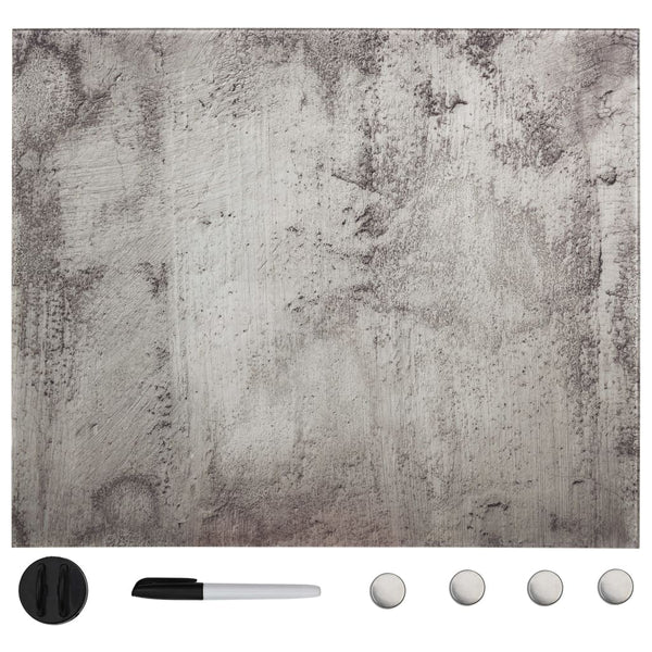 vidaXL Magnetic Glass Whiteboard Wall-Mounted 60x60 cm