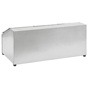 vidaXL Gastronorm Rack with 3 GN 1/6 Containers Stainless Steel