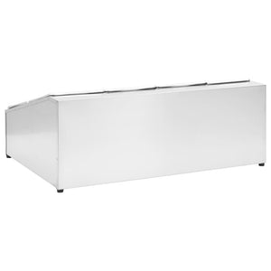vidaXL Gastronorm Stand with 8 GN 1/6 Containers Stainless Steel