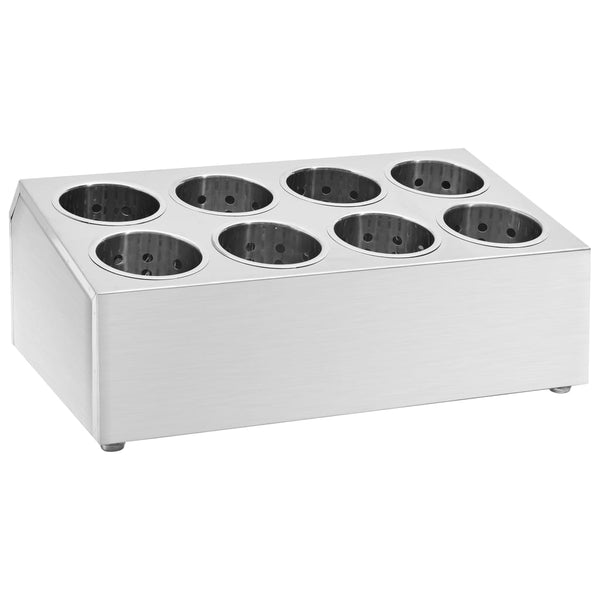 vidaXL Cutlery Caddy 8 Compartments Rectangular Stainless Steel