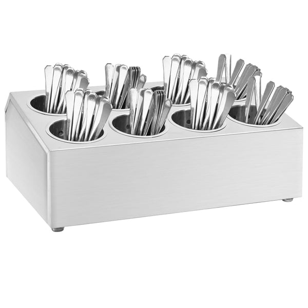vidaXL Cutlery Caddy 8 Compartments Rectangular Stainless Steel