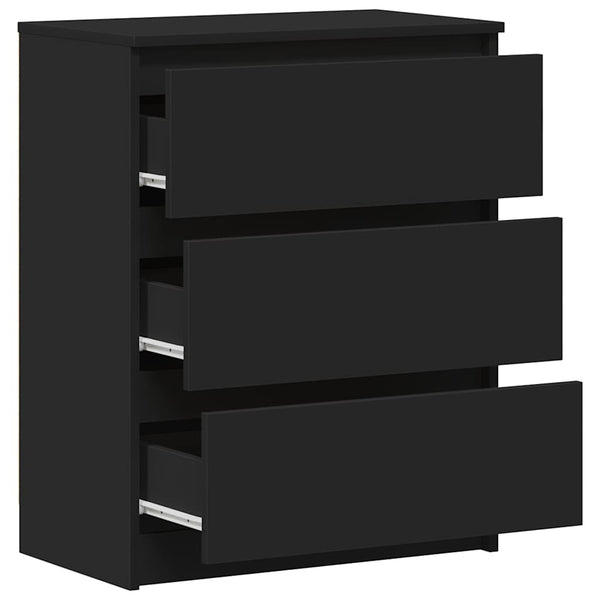 vidaXL Sideboard Black 60x35x76 cm Engineered Wood