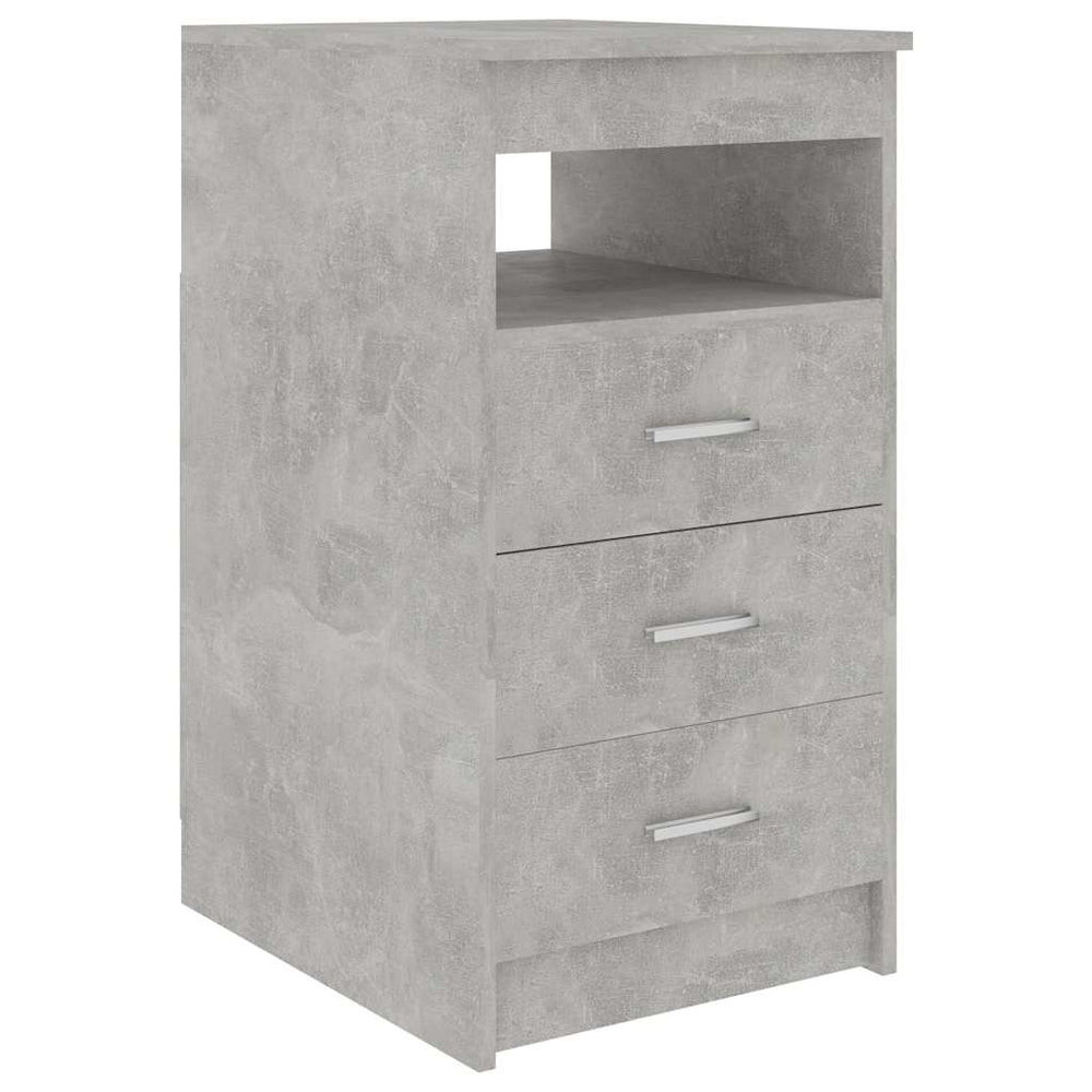 vidaXL Sideboard with Drawers Concrete Gray 40x50x76 cm Engineered Wood
