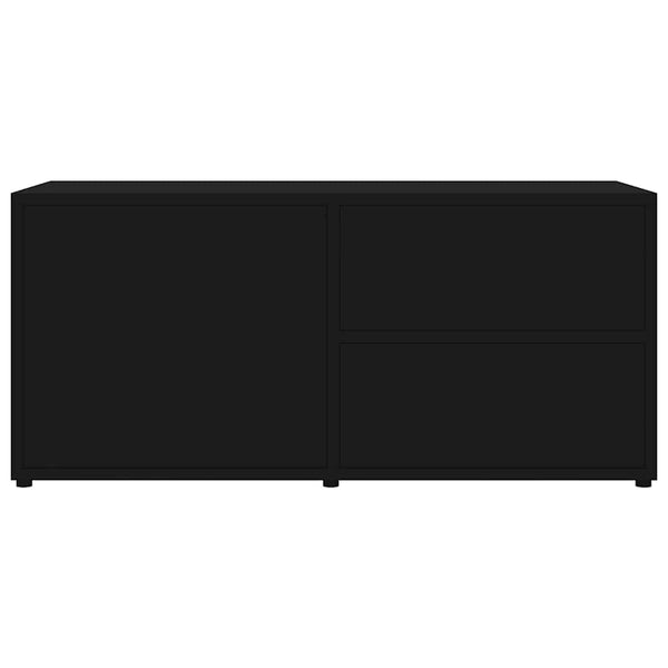 vidaXL TV Cabinet Black 80x34x36 cm Engineered Wood