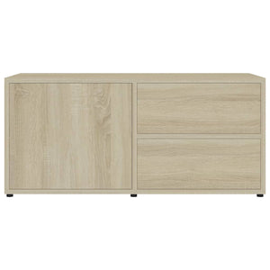 vidaXL TV Cabinet Sonoma Oak 80x34x36 cm Engineered Wood