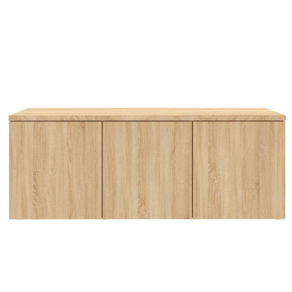 vidaXL TV Cabinet Sonoma Oak 80x34x30 cm Engineered Wood