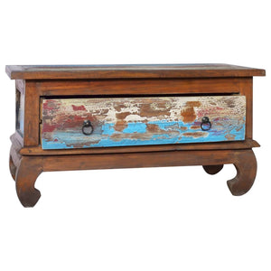 vidaXL Coffee Table 80x50x40 cm Teak Solid Reclaimed Wood