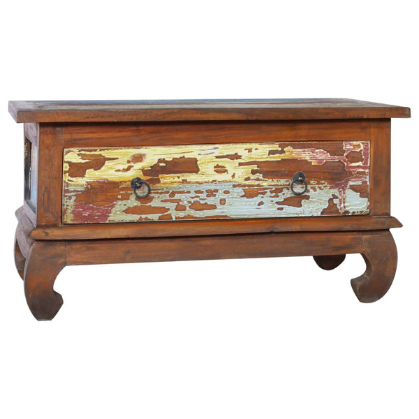 vidaXL Coffee Table 80x50x40 cm Teak Solid Reclaimed Wood