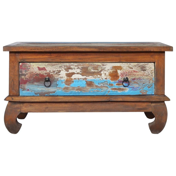 vidaXL Coffee Table 80x50x40 cm Teak Solid Reclaimed Wood