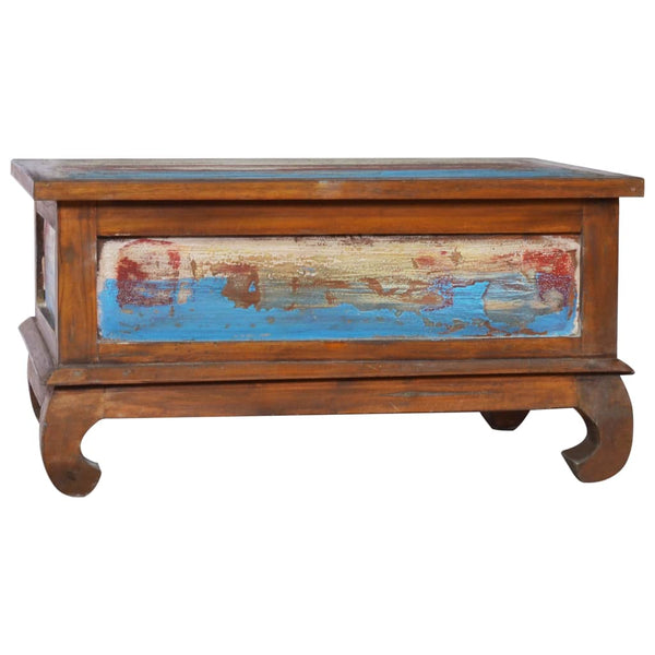 vidaXL Coffee Table 80x50x40 cm Teak Solid Reclaimed Wood