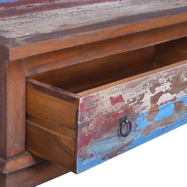 vidaXL Coffee Table 80x50x40 cm Teak Solid Reclaimed Wood