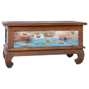 vidaXL Coffee Table 80x50x40 cm Teak Solid Reclaimed Wood