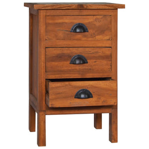 vidaXL Nightstand 40x35x60 cm Solid Teak Wood