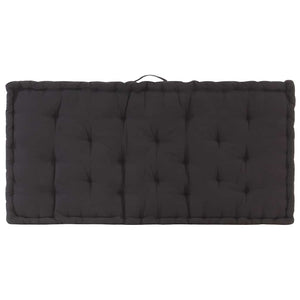 vidaXL Pallet Cushions 2 pcs. Cotton Black