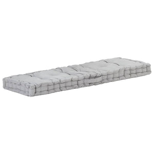 vidaXL Pallet Cushions 2 pcs. Cotton Grey