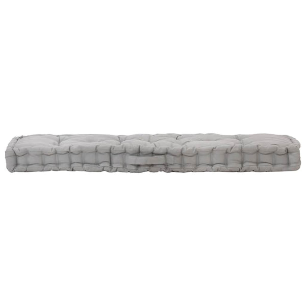 vidaXL Pallet Cushions 2 pcs. Cotton Grey