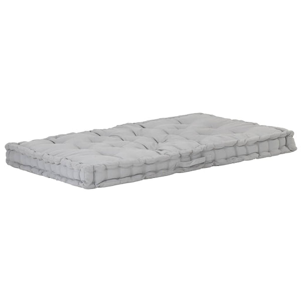 vidaXL Pallet Cushions 2 pcs. Cotton Grey