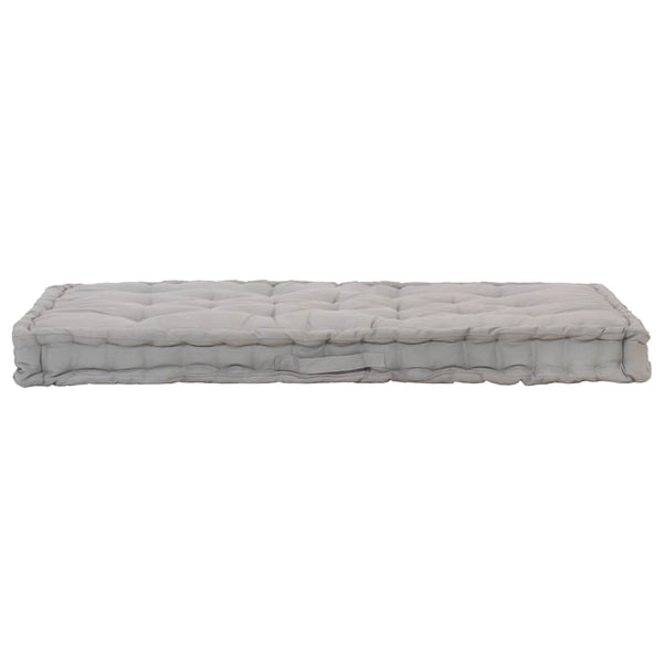 vidaXL Pallet Cushions 2 pcs. Cotton Grey