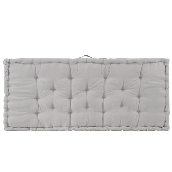 vidaXL Pallet Cushions 2 pcs. Cotton Grey