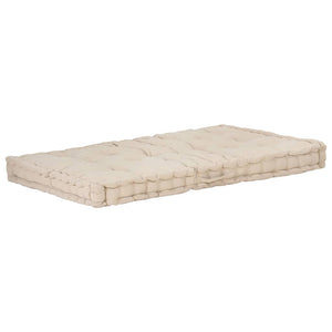 vidaXL Pallet Cushions 2 pcs. Cotton Beige