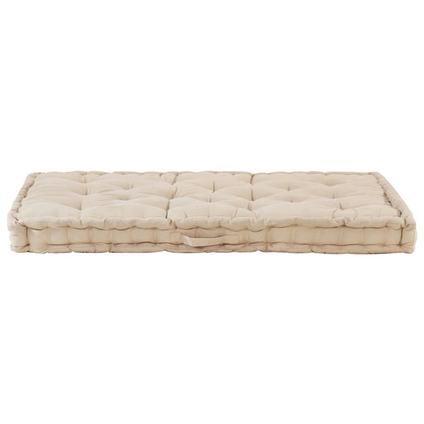 vidaXL Pallet Cushions 2 pcs. Cotton Beige