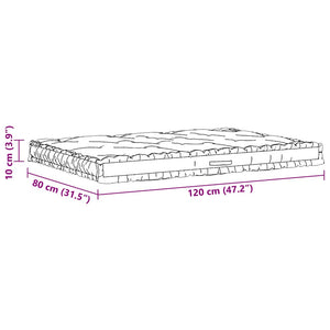 vidaXL Pallet Cushions 2 pcs. Cotton Taupe