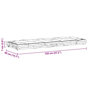 vidaXL Pallet Cushions 2 pcs. Cotton Taupe