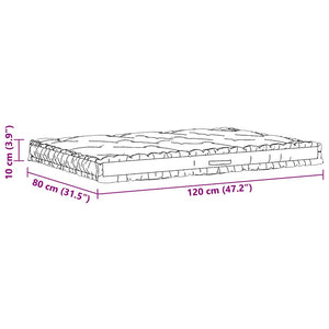 vidaXL Pallet Cushions 2 pcs. Cotton Light Blue