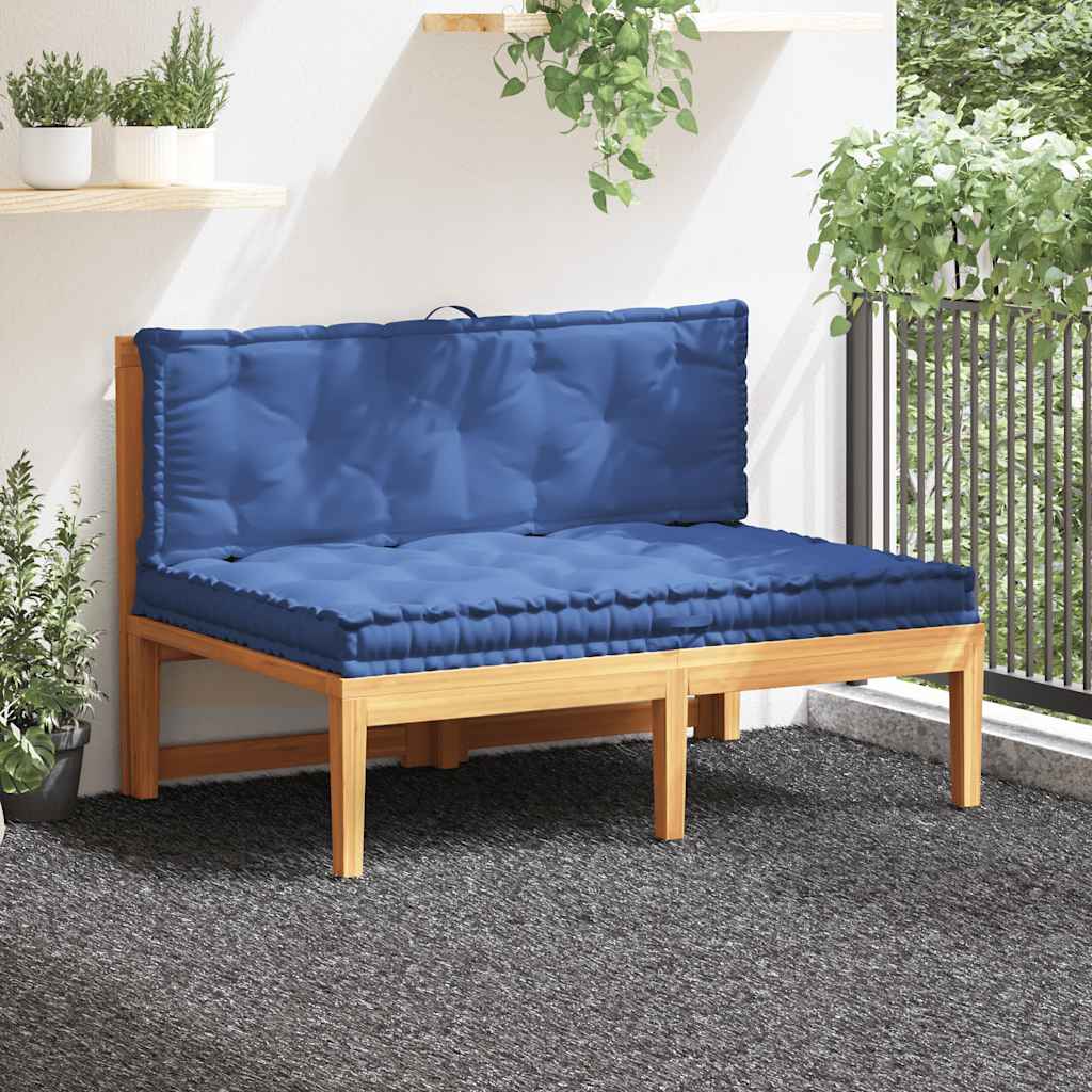 vidaXL Pallet Cushions 2 pcs. Cotton Light Blue
