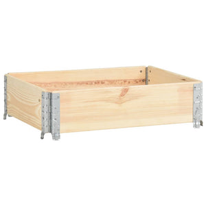 vidaXL Pallet Collar 60x80 cm Solid Pinewood