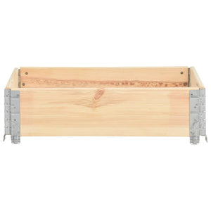 vidaXL Pallet Collar 60x80 cm Solid Pinewood
