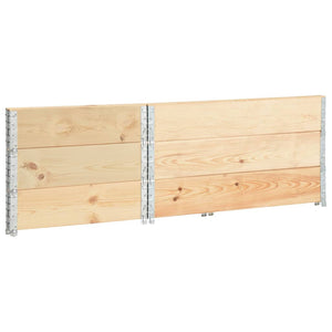 vidaXL Pallet Collar Set 3 pcs 80x120 cm Solid Pine Wood